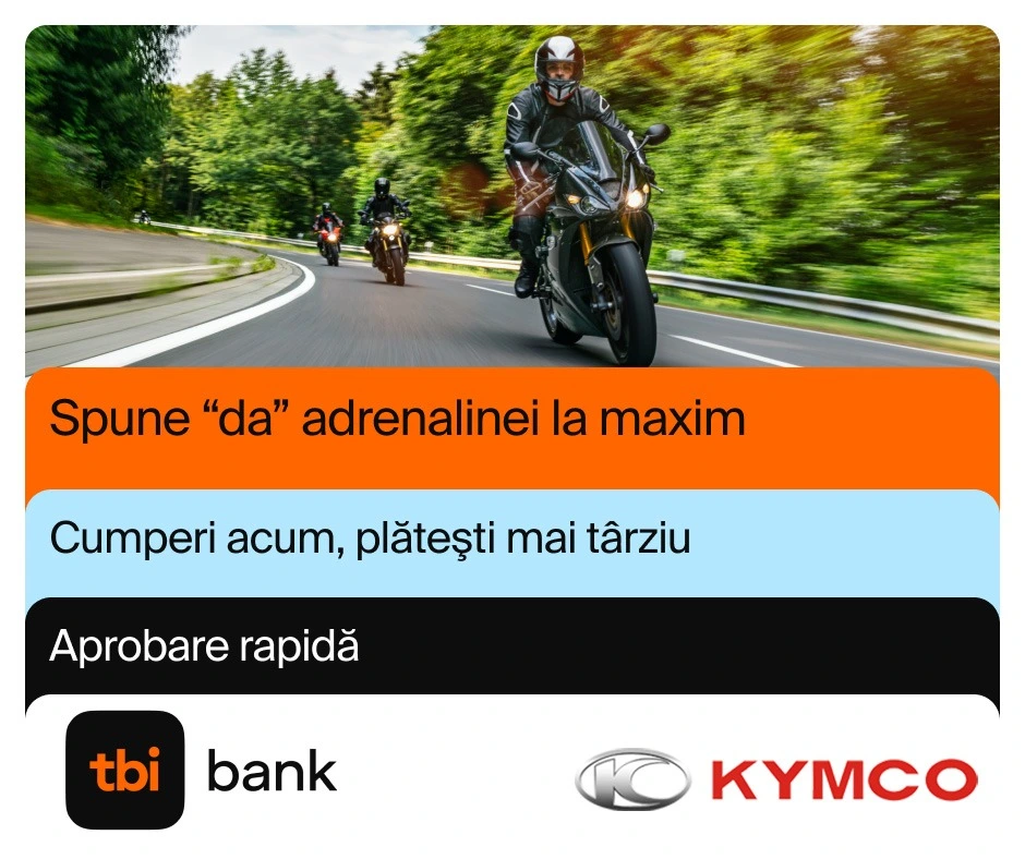 scutere in rate kymco prin tbi